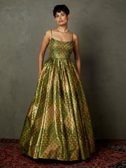 Pine Green Rajwadi Dress