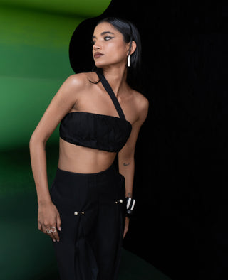 Kuro pleated bralette and trousers