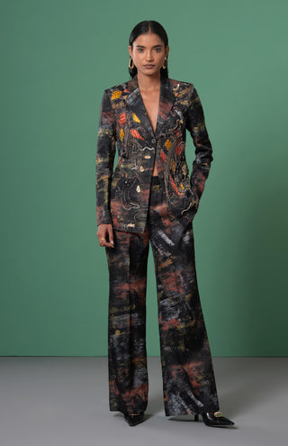 Kagé embroidered blazer and trousers