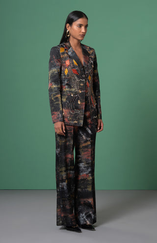 Kagé embroidered blazer and trousers