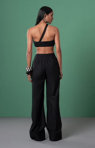 Kuro pleated bralette and trousers