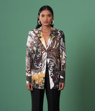 Chasm Embroidered Blazer by Advait available on Indiaspopup