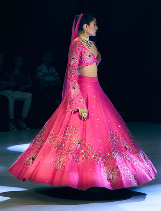 Royale fuchsia pink lehenga set