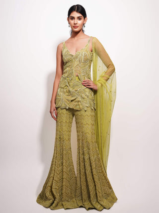 Nymphora arctic floral kurta and sharara set