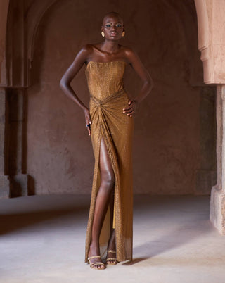 Marha gold gown