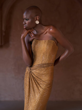 Marha gold gown