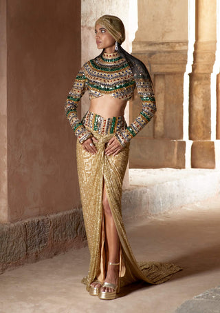 Pharaoh's finery blouse and skirt set