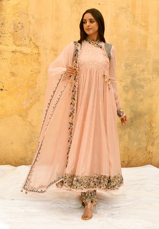 Niti Bothra-Pink Orchid Poshak Angrakha Set-INDIASPOPUP.COM