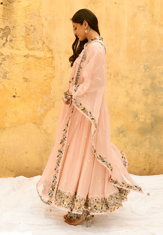 Niti Bothra-Pink Orchid Poshak Angrakha Set-INDIASPOPUP.COM