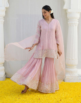 Niti Bothra-Pink Reef Sharara Set-INDIASPOPUP.COM