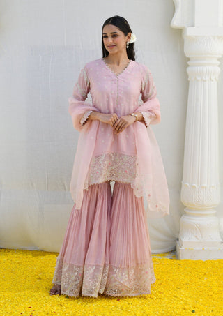 Niti Bothra-Pink Reef Sharara Set-INDIASPOPUP.COM