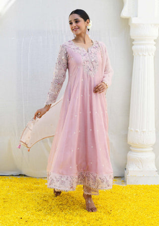 Niti Bothra-Pink Reef Anarkali Set-INDIASPOPUP.COM