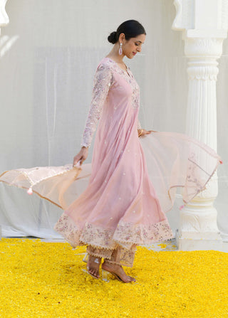 Niti Bothra-Pink Reef Anarkali Set-INDIASPOPUP.COM