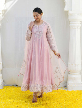 Niti Bothra-Pink Reef Anarkali Set-INDIASPOPUP.COM