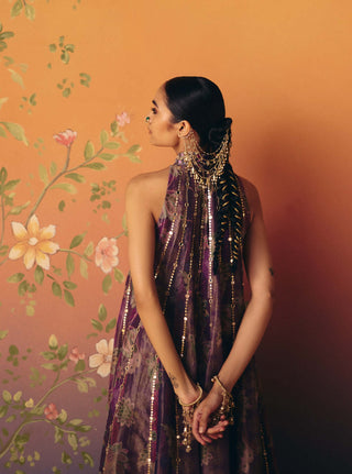 Saanjh purple tunic and kali pants