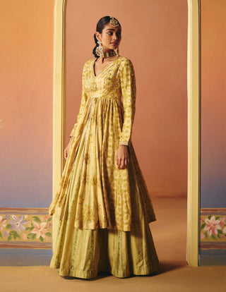 Reet ivory lehenga with tunic
