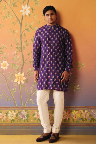 Saanjh purple kurta with pants