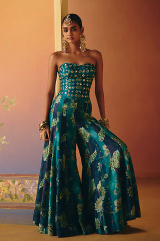 Mahi blue corset and kali pants