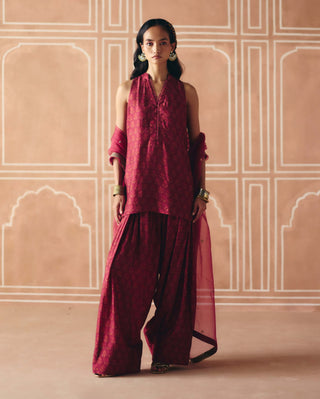 Berry plum farshi salwar kurta set