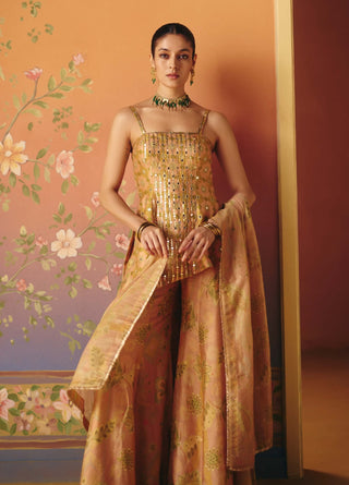 Noor blush tunic and sharara set