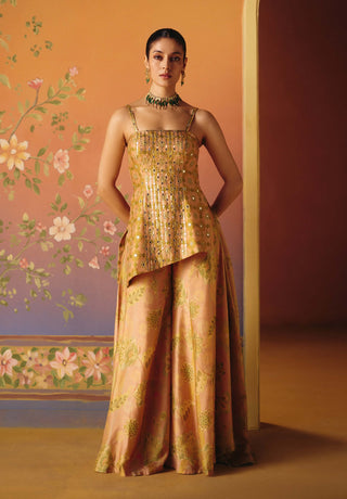 Noor blush tunic and sharara set