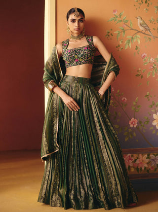 Seher green lehenga set