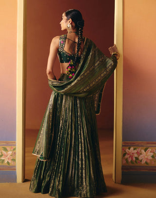 Seher green lehenga set