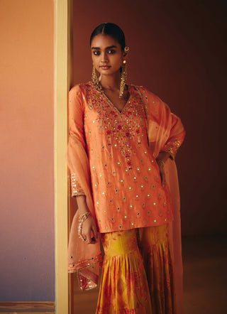 Soni yellow sharara set