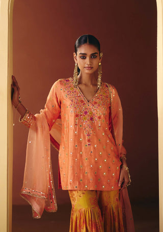 Soni yellow sharara set