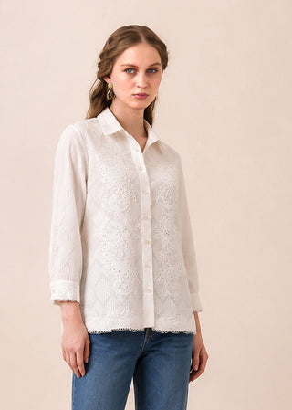 Corin white shirt with inner