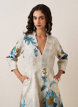Orli panel midi dress