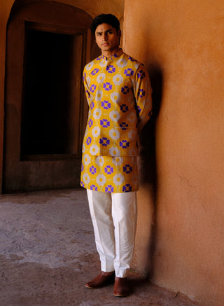 Navya printed bundi and kurta set