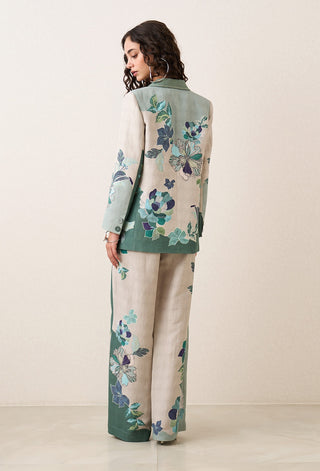 Rae knotch collar jacket and pants