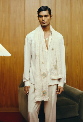 Alabaster shirt and trouser set