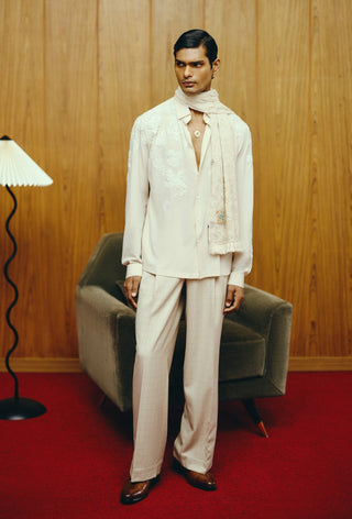 Alabaster shirt and trouser set