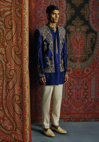 Royal blue jacket and pant set