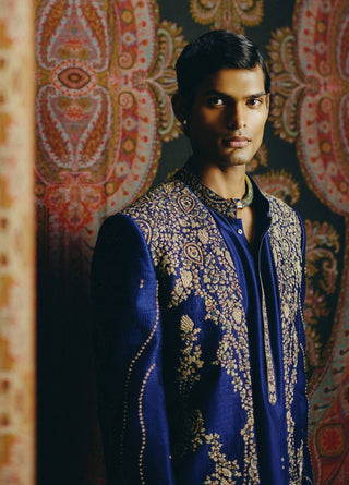 Royal blue jacket and pant set