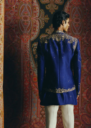 Royal blue jacket and pant set