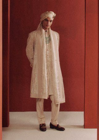 Ivory saga sherwani set