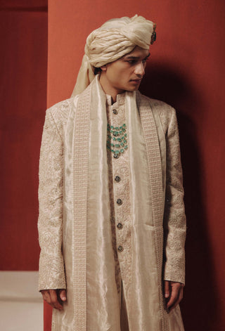 Ivory saga sherwani set