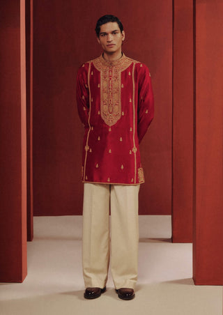 Abeer kashidakari kurta with trouser