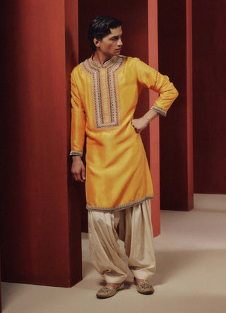 Golden hour kurta with salwar
