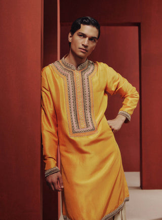 Golden hour kurta with salwar