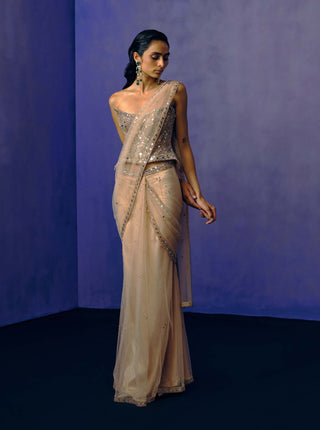 The Afterglow Drape Sari Set