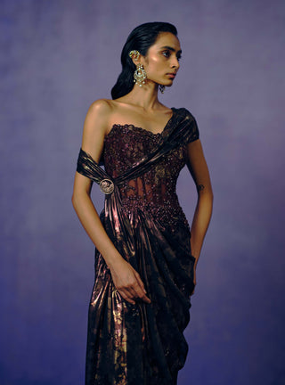 Smoked Bronze Evening Gown