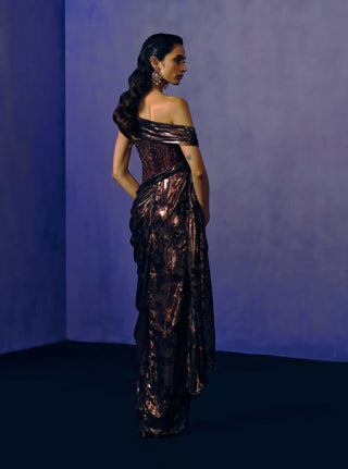 Smoked Bronze Evening Gown