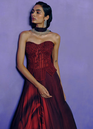 Scarlet Desire Corset & Skirt Set