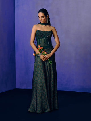 Verdant Muse Corset & Skirt Set