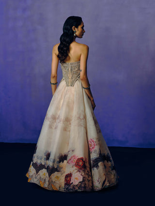 Whispered Petals Ball Gown