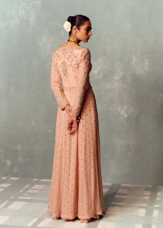 Sunset Petal Kurta with skirt set